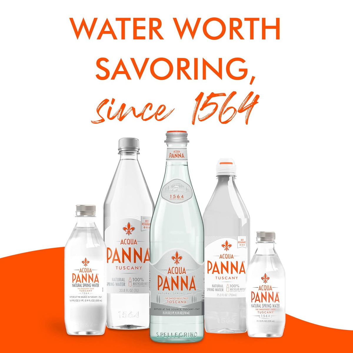 Acqua Panna bottled still water for dining