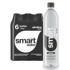 smartwater alkaline water with black cap bottle