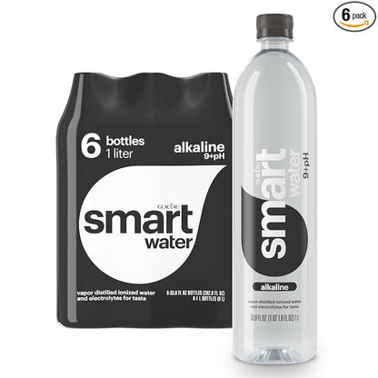 smartwater alkaline antioxidant 1 L bottle 6 pack