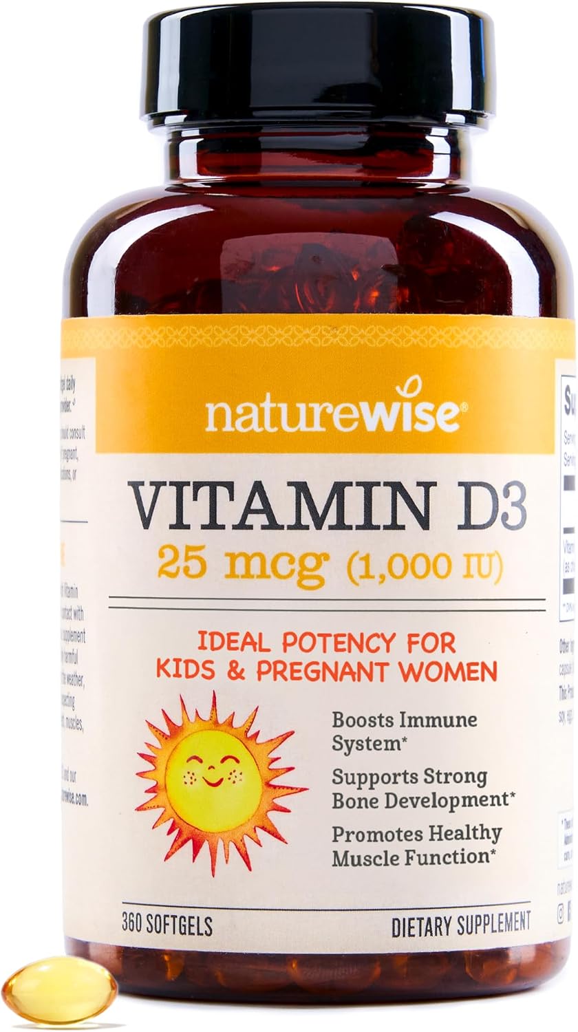 NatureWise vitamin D3 immune support mini softgels