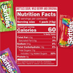 Individually wrapped fruity candy packs