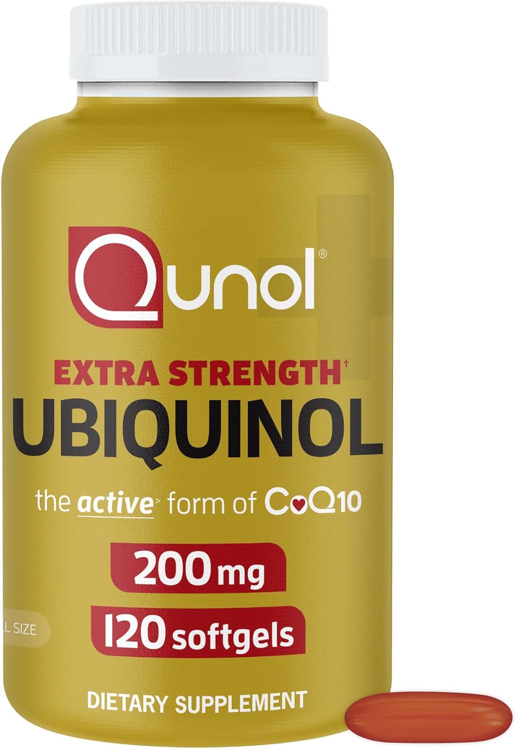 Qunol extra strength CoQ10 120 softgels supplement