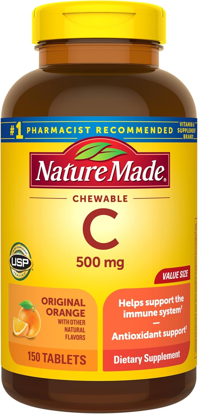 Nature Made Chewable Vitamin C 500 mg bottle