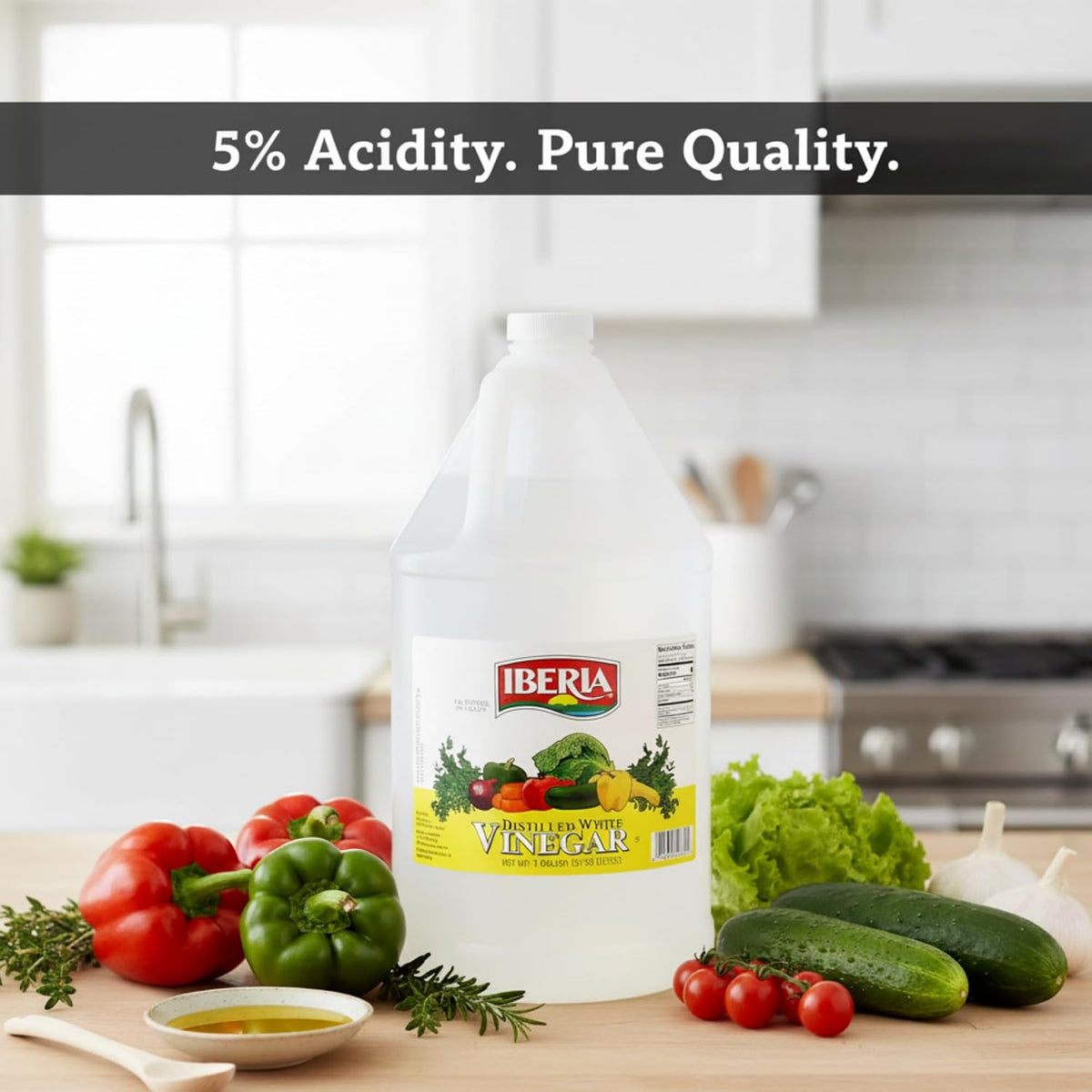 Iberia all natural white vinegar for cooking and cleaning
