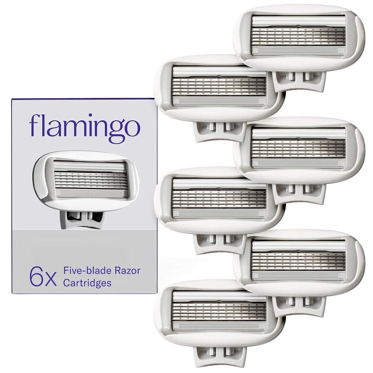 Flamingo 5-blade razor refill cartridge pack