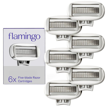 Flamingo 5-blade razor refill cartridge pack