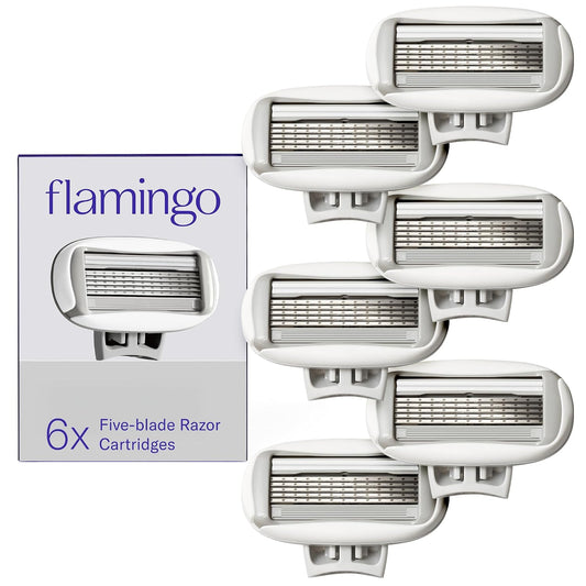 Flamingo 5-blade razor refill cartridge pack