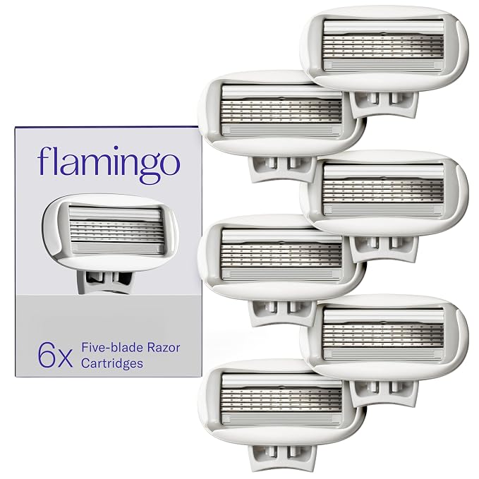Flamingo women's razor blade refill cartridges 6 count