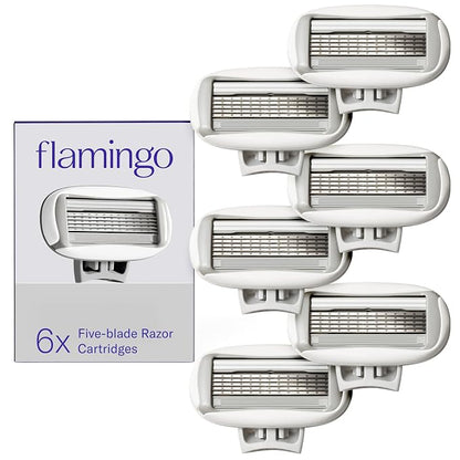 Flamingo women's razor blade refill cartridges 6 count