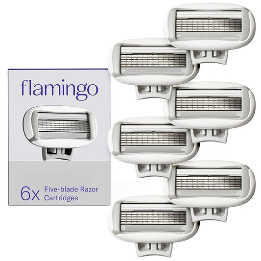 Flamingo women's razor blade refill cartridges 6 count