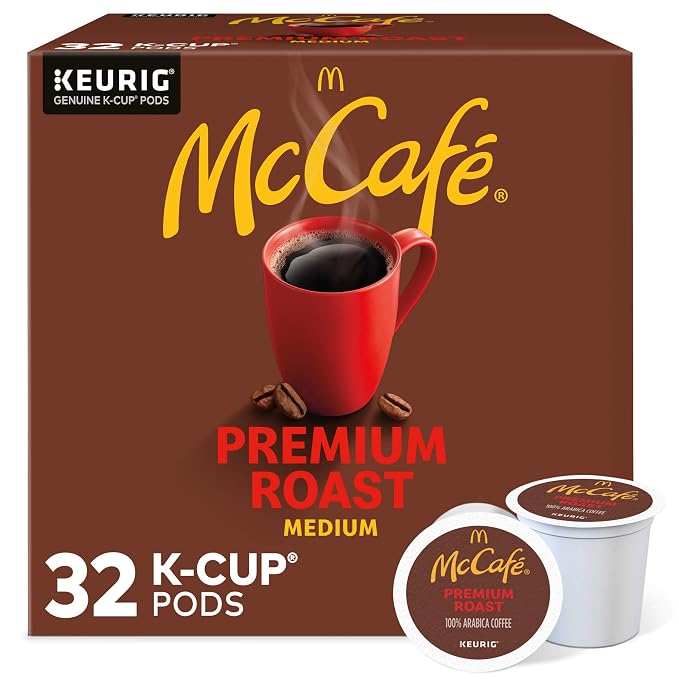 McCafe Premium Roast K-Cup coffee pods 32 count box