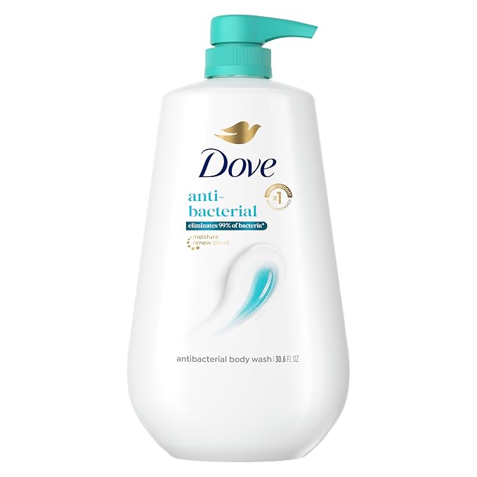 Dove antibacterial body wash 30.6 oz pump bottle