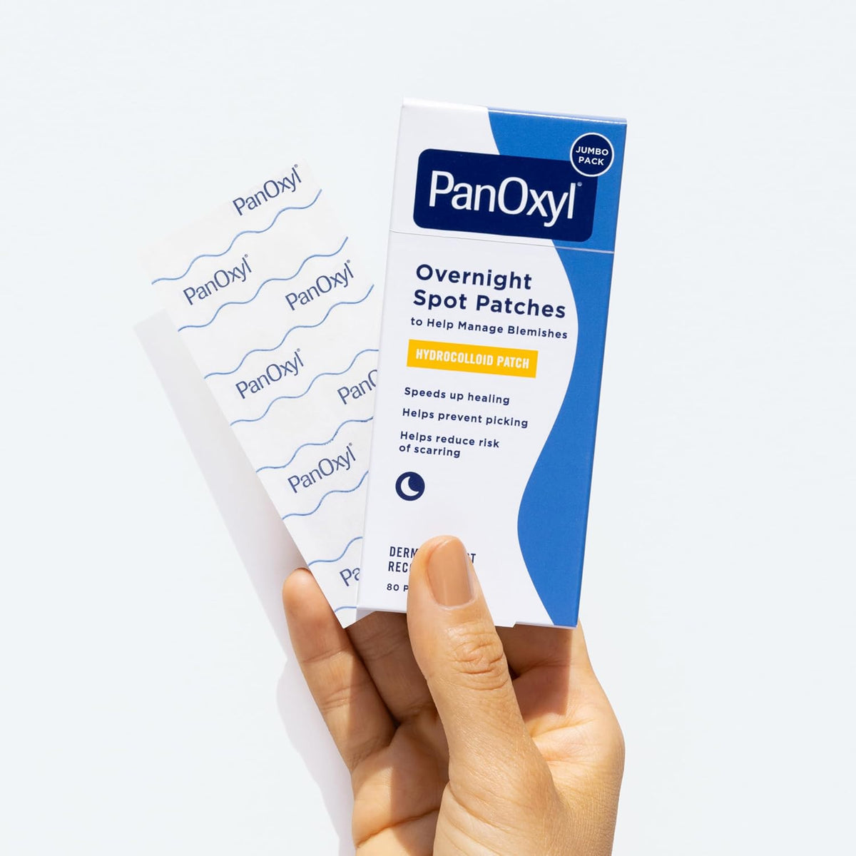 PanOxyl PM hydrocolloid patches for targeted spot coverage