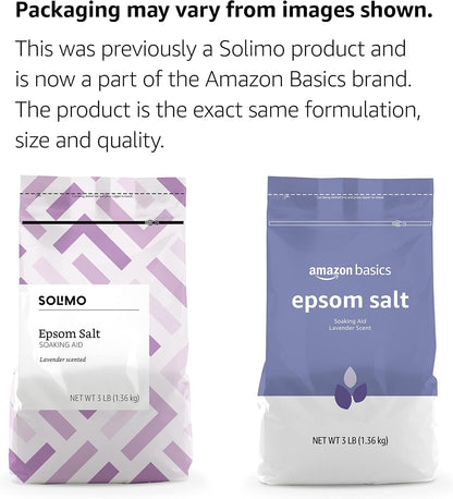 Amazon Basics relax and relief Epsom salt soaking aid