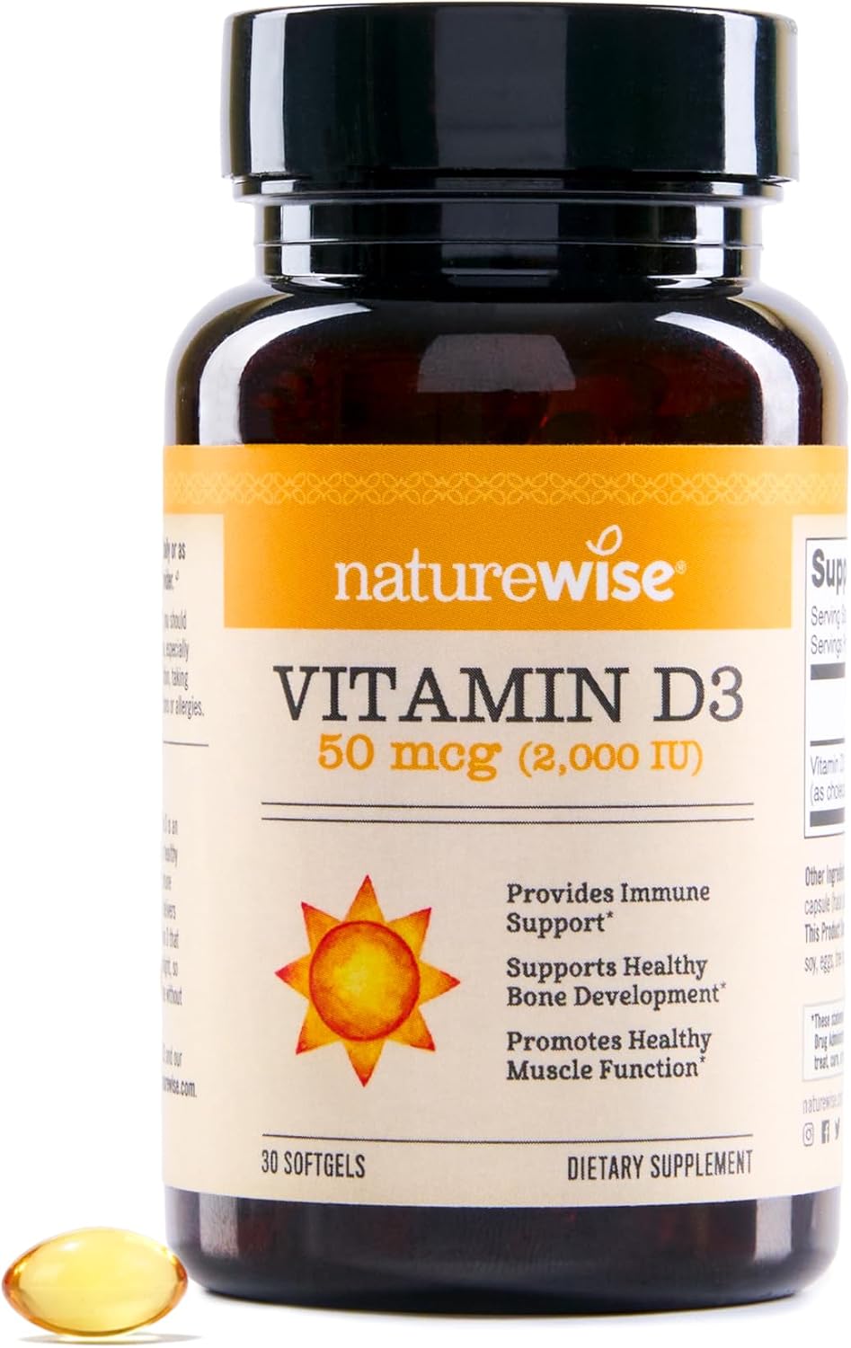 NatureWise Vitamin D3 supplement for bone and immune health