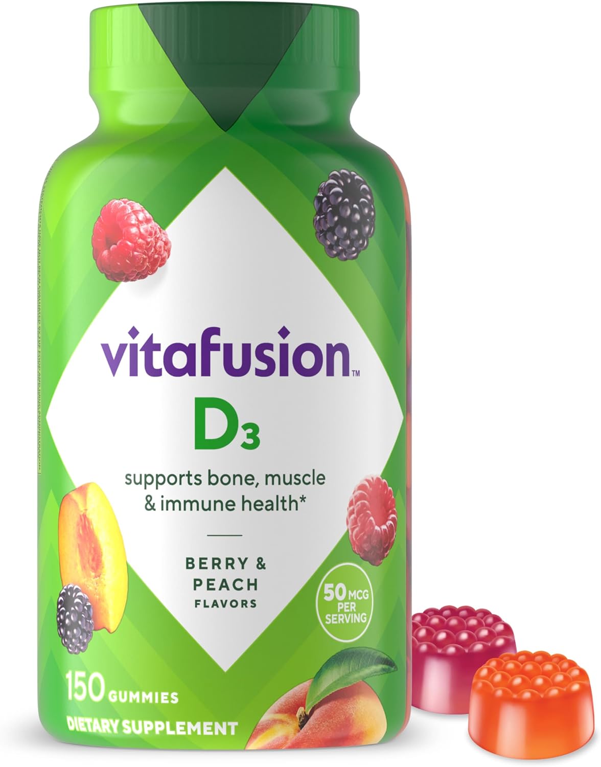 Vitafusion D3 gummy vitamins for adults