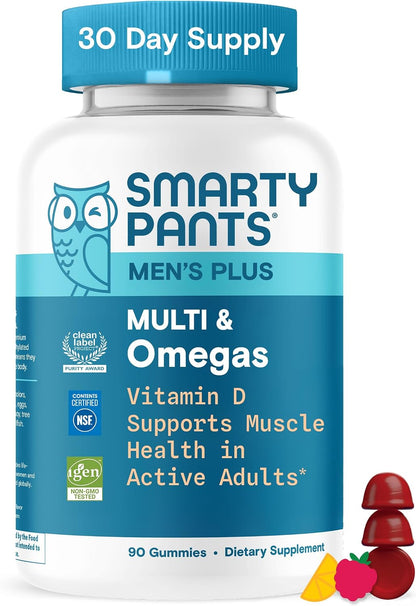 Men's multivitamin gummies with omega 3 DHA EPA