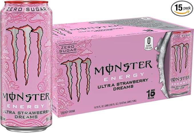 Monster Energy Ultra Strawberry Dreams sugar free can