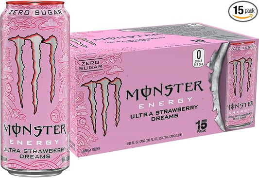Monster Energy Ultra Strawberry Dreams sugar free can