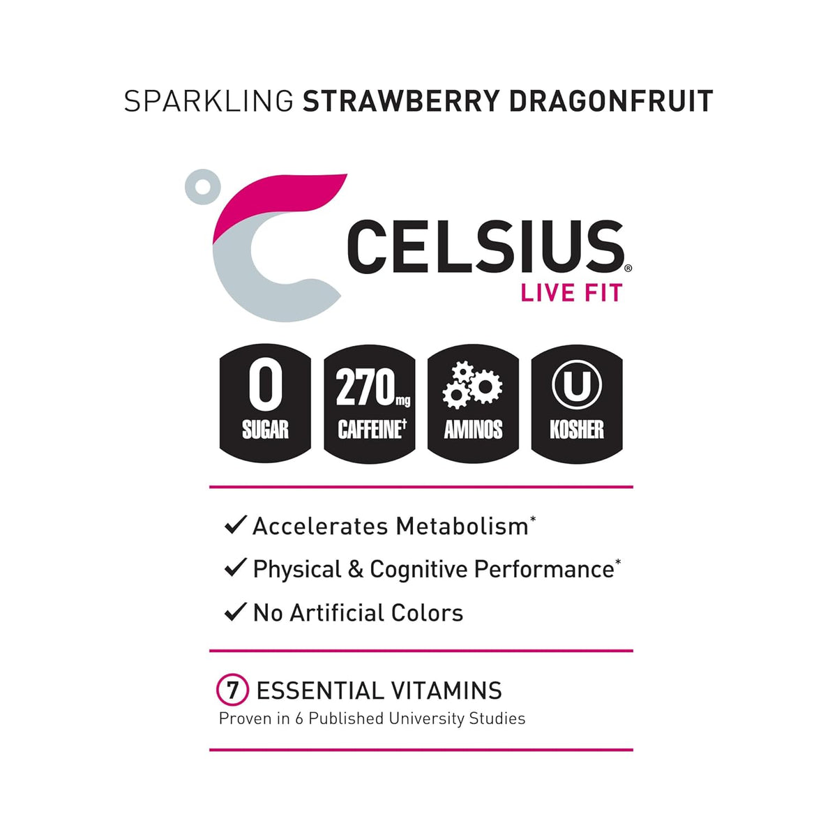 CELSIUS Essentials sugar free energy drink for fitness routines