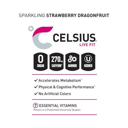 CELSIUS Essentials sugar free energy drink for fitness routines