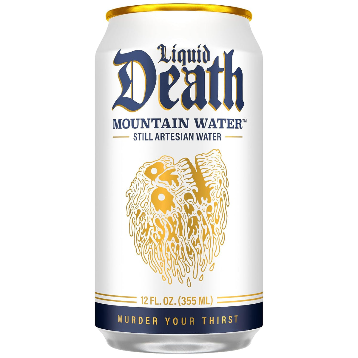 12 fl oz Liquid Death mountain water can