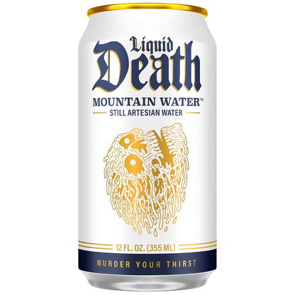 12 fl oz Liquid Death mountain water can