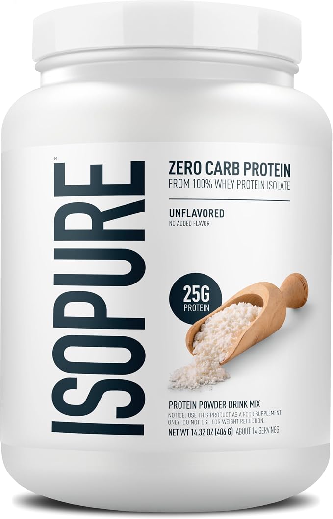 Isopure Zero Carb Whey Isolate Protein Powder 1 LB tub