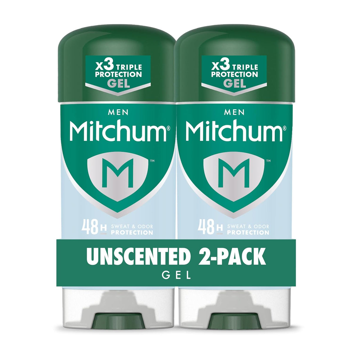 Mitchum gel deodorant for men unscented packaging