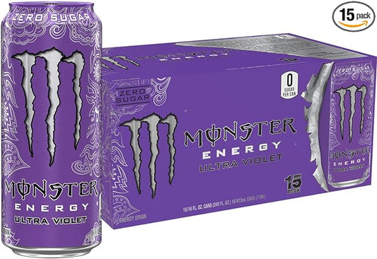 Monster Energy Ultra Violet sugar free energy drink can