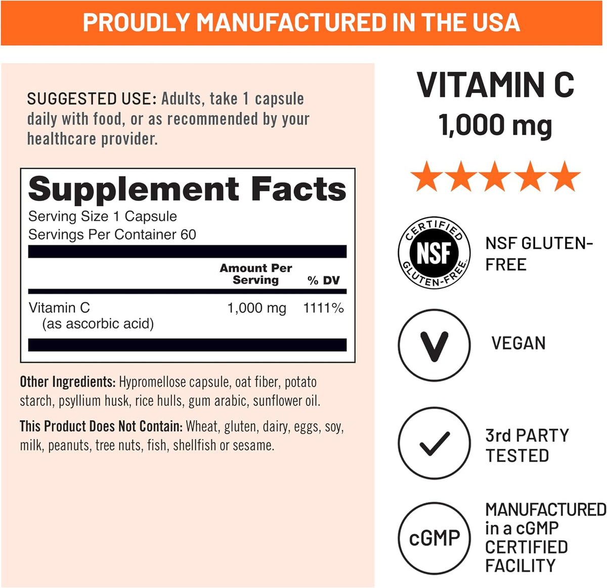 NatureWise Vitamin C immune and antioxidant support capsules
