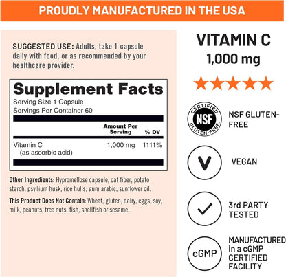 NatureWise Vitamin C immune and antioxidant support capsules