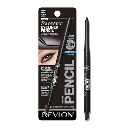 REVLON black longwear eyeliner pencil packaging