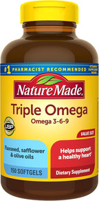 Nature Made omega 3 6 9 softgels 150 count