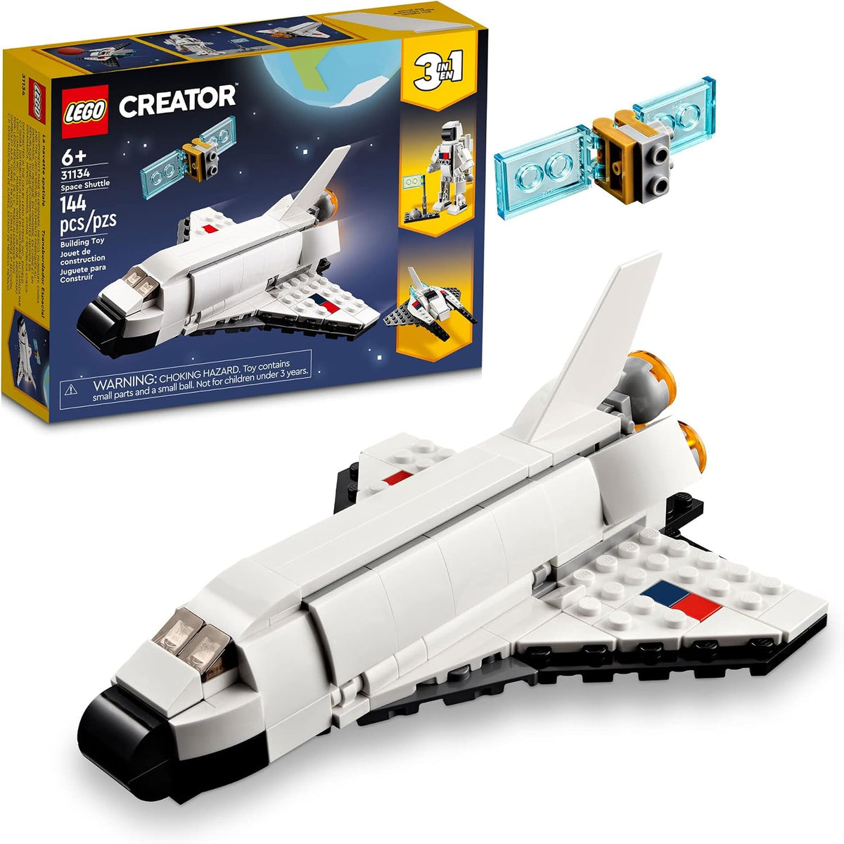 LEGO space shuttle building set for kids ages 6 plus