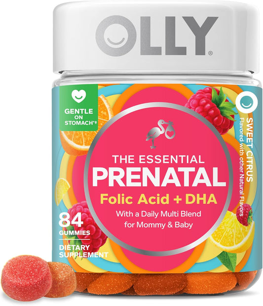 OLLY prenatal gummy daily blend for mommy and baby