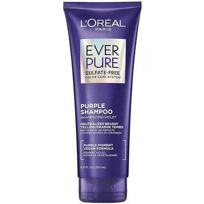 L'Oreal Paris EverPure purple shampoo bottle 6.8 oz