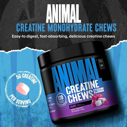 Chewable creatine monohydrate tablets