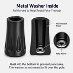 11 mm inner-diameter press-on trekking pole tips