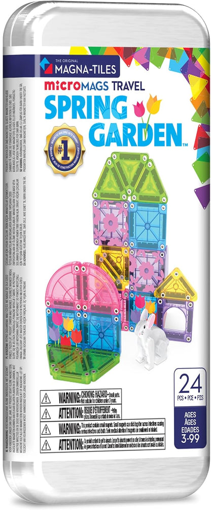 Neon Halloween-inspired MAGNA-TILES microMAGS pieces