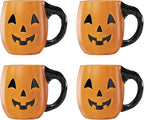 Lenox Halloween pumpkin porcelain mug set of 4