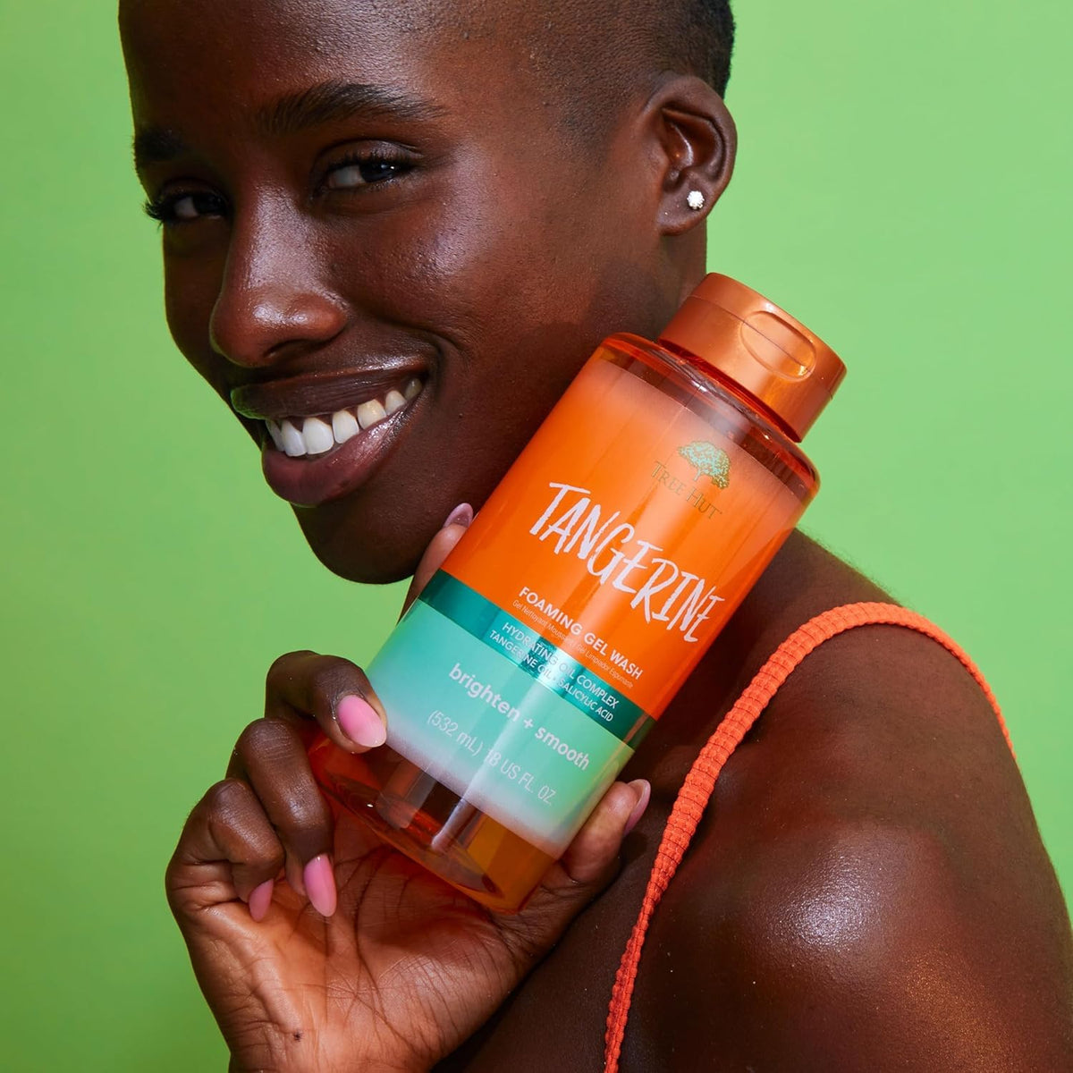 Tangerine foaming body wash by Tree Hut