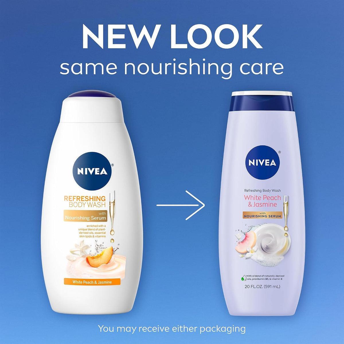 NIVEA body wash with nourishing serum for soft skin