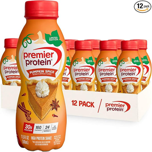 Premier Protein Pumpkin Spice 30g protein shake 12 pack