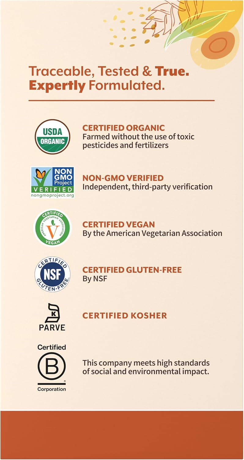 Organic vegan turmeric supplement for daily wellness