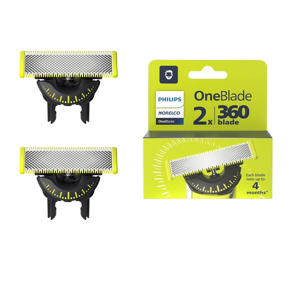 Norelco OneBlade 360 blade refill for men's grooming
