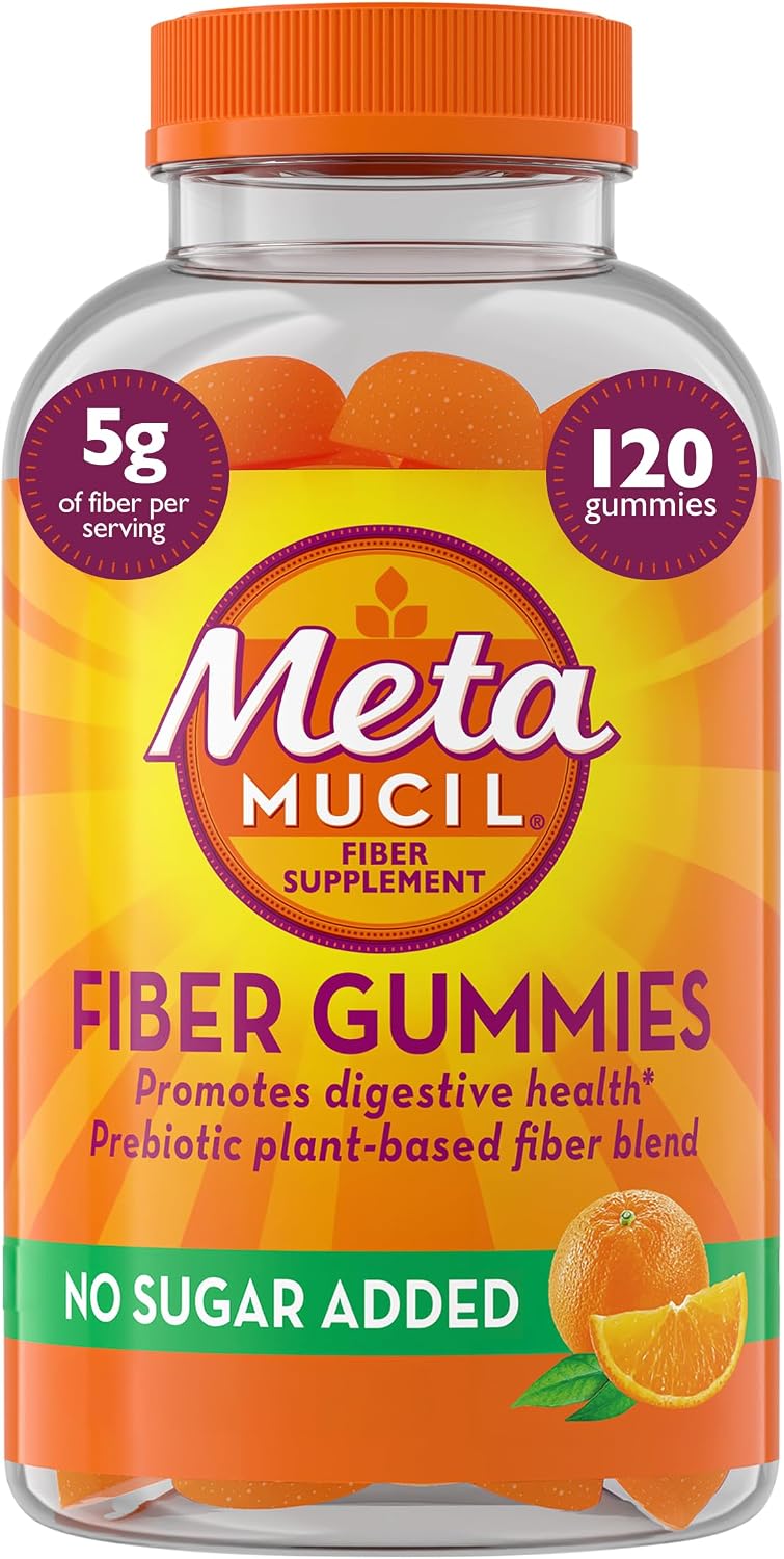 Metamucil no sugar added fiber gummies supplement