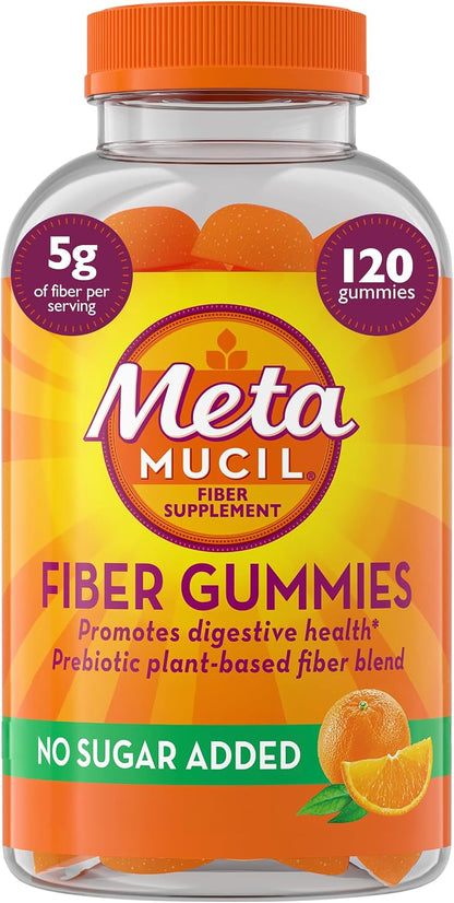 Metamucil no sugar added fiber gummies supplement