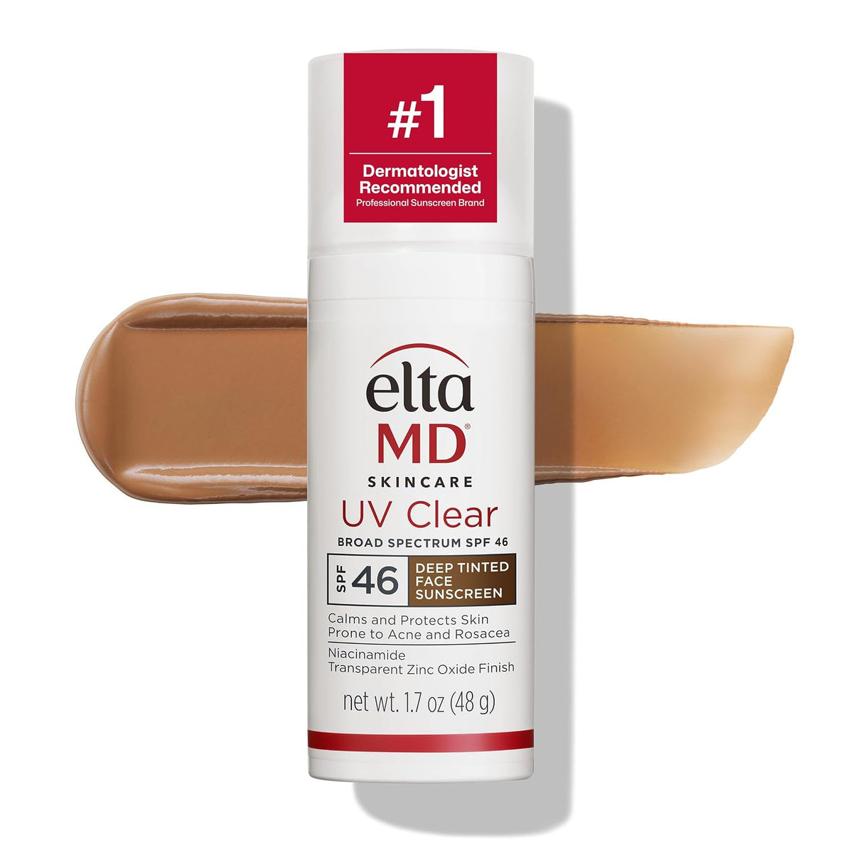 Oil-free EltaMD facial sunscreen with zinc oxide