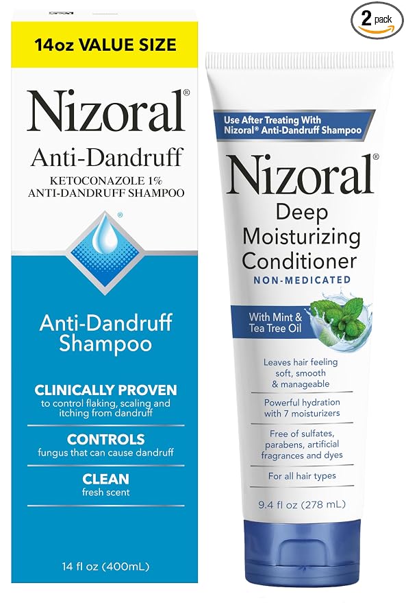 Nizoral 14 oz shampoo and 9.4 oz conditioner bundle